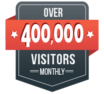 Over 400,000 Visitors Monthly